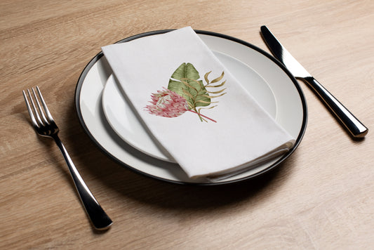 Protea Bouquet - Printed Guest Towel