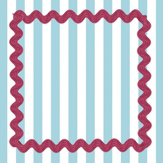 Ric Rac Blue - Charger - (SQUARE)