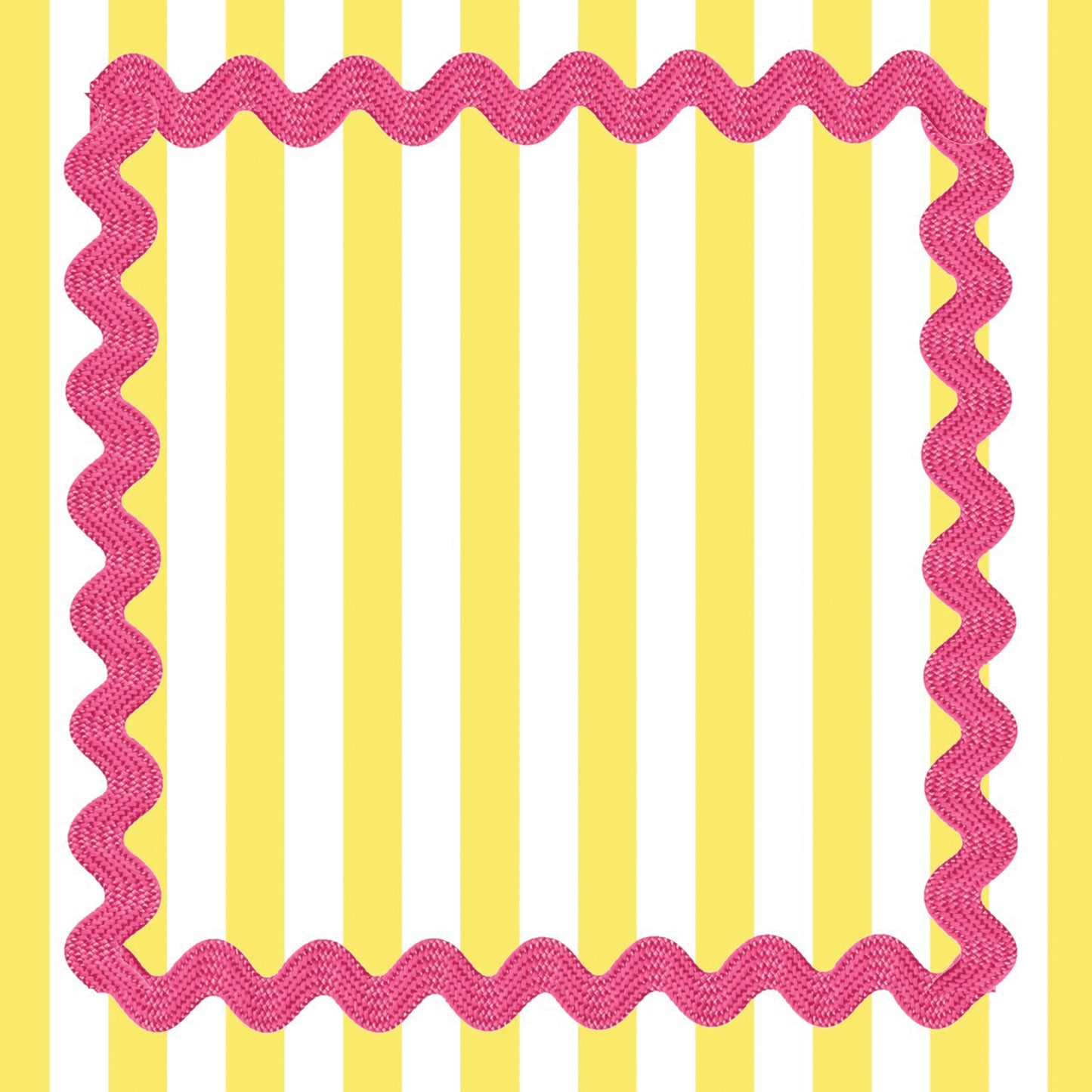Ric Rac Yellow - Charger - (SQUARE)