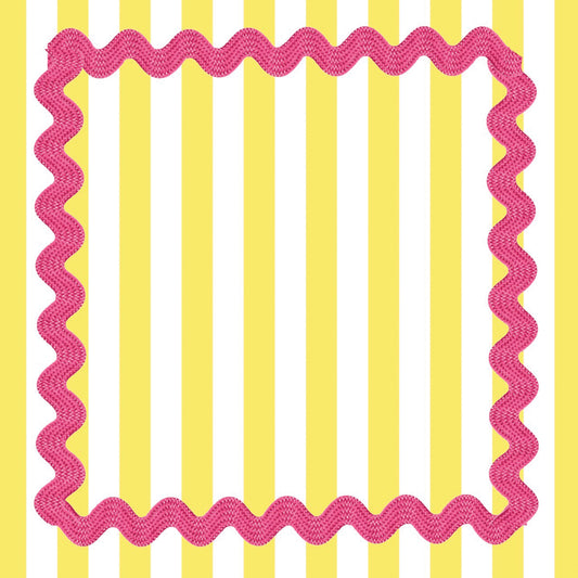 Ric Rac Yellow - Charger - (SQUARE)