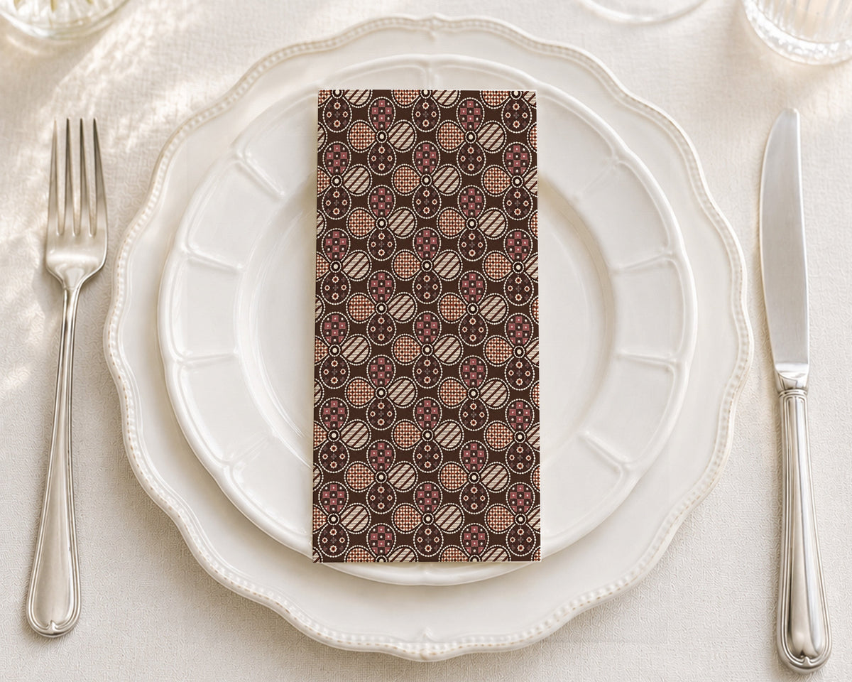 Rosewood Mosaic - Printed Guest Towel