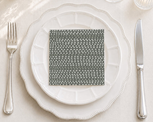 Sage Morse Cocktail Napkin