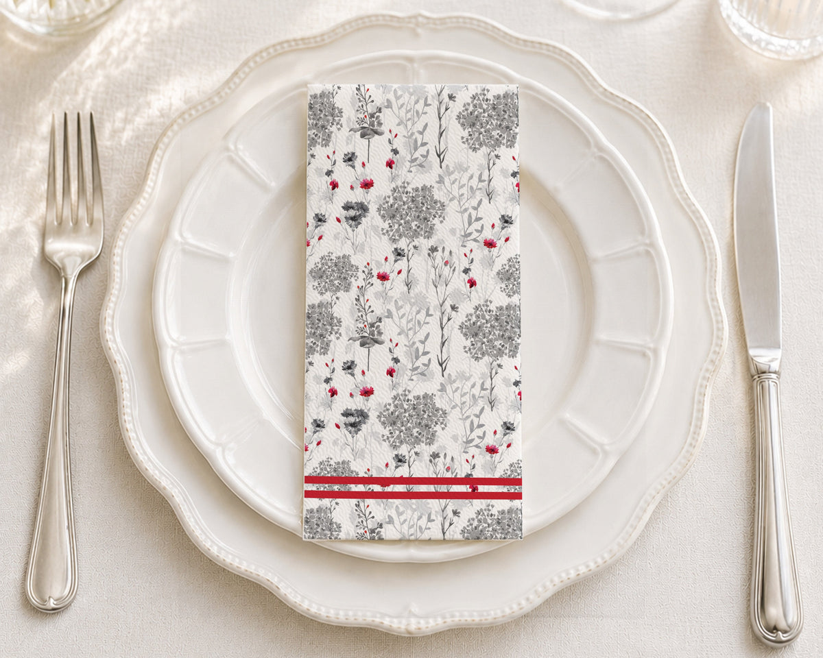 Scarlet Sketch - Printed Guest Towel
