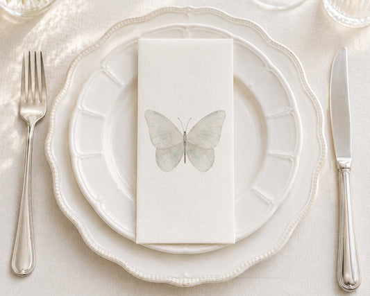 Soft Butterfly - Printed Guest Towel