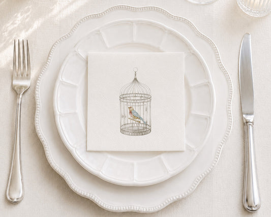 Song Bird Cocktail Napkin