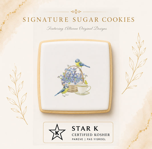 Spring Blooms Tea Party Cookie | 12 Pack | Free Shipping