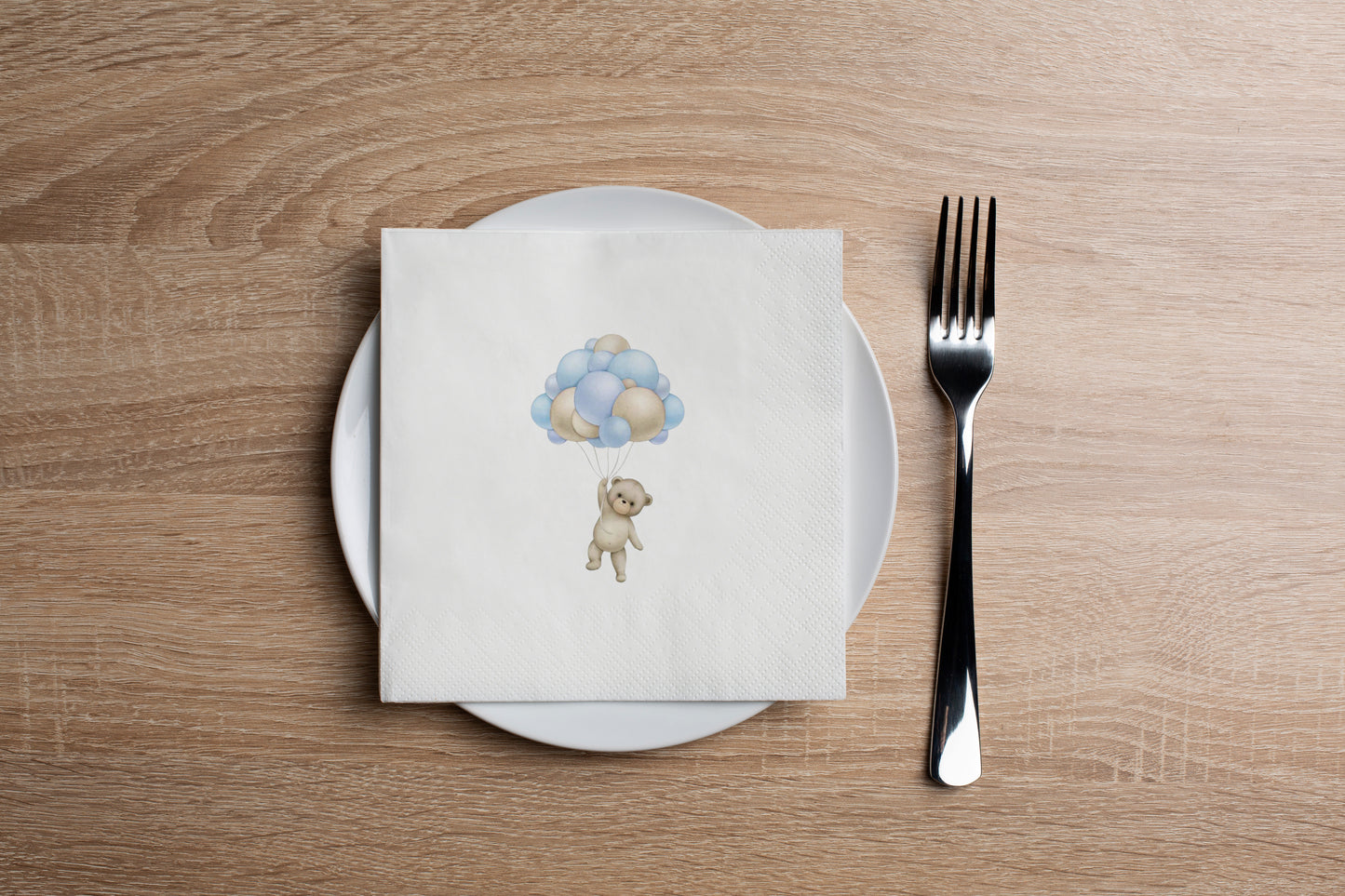 Teddy Blue Cocktail Napkin