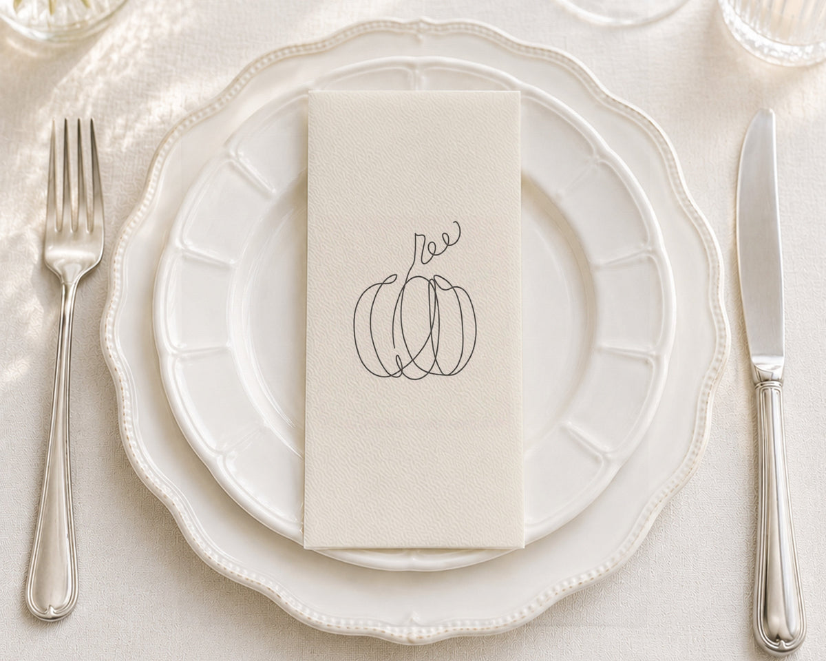 Thanksgiving Doodle - Printed Guest Towel