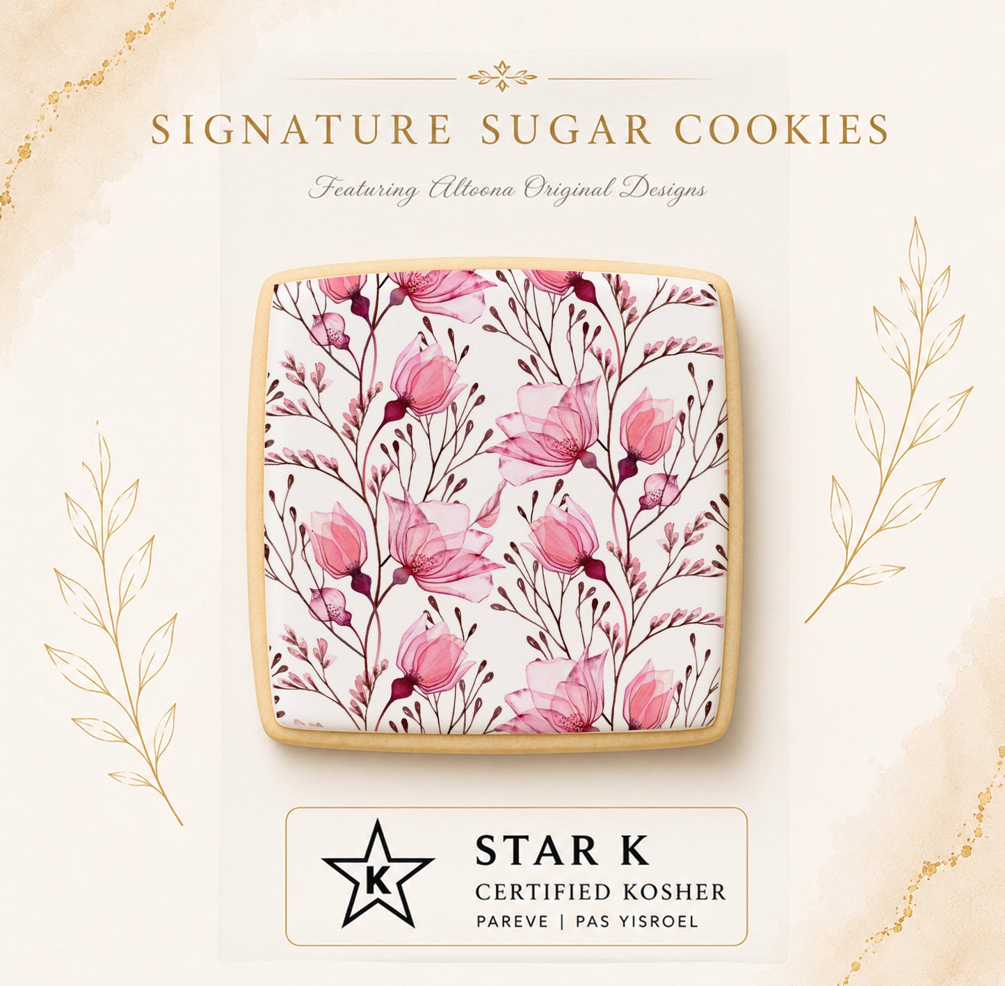 Transparent Rose Cookies | 12 Pack | Free Shipping