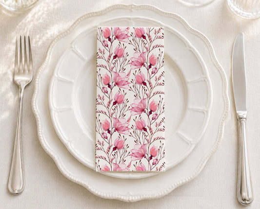 Transparent Rose - Printed Guest Towel