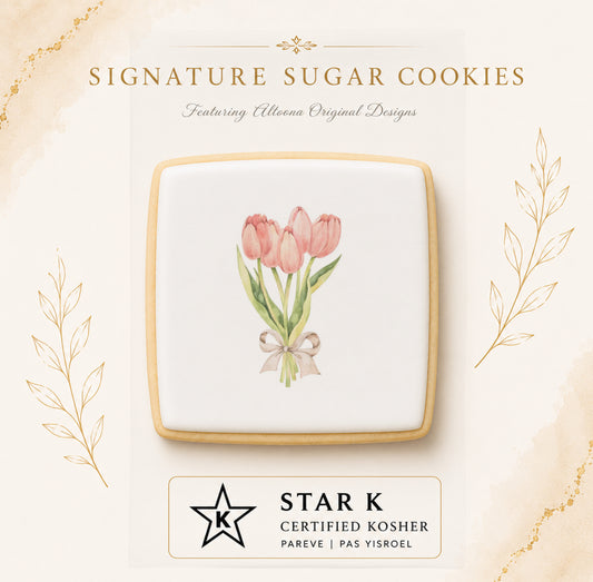 Tulip Bouquet Cookie | 12 Pack | Free Shipping