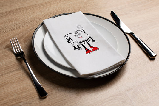 Tzitzis Mascot - Printed Guest Towel