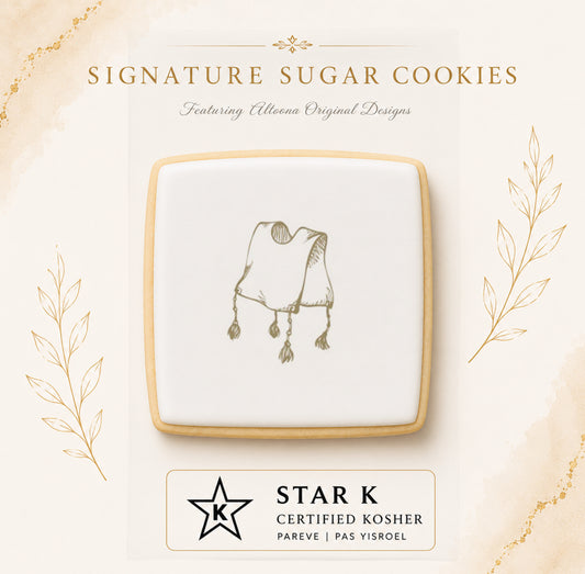 Tzitzis Sketch Cookie | 12 Pack | Free Shipping