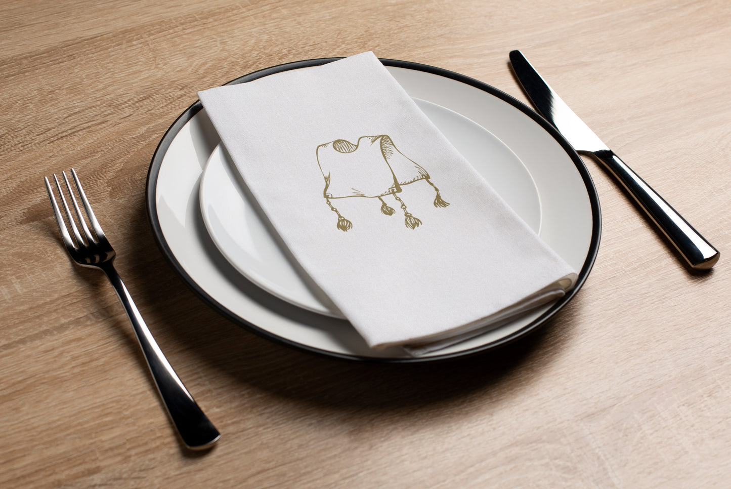 Tzitzis Sketch - Printed Guest Towel