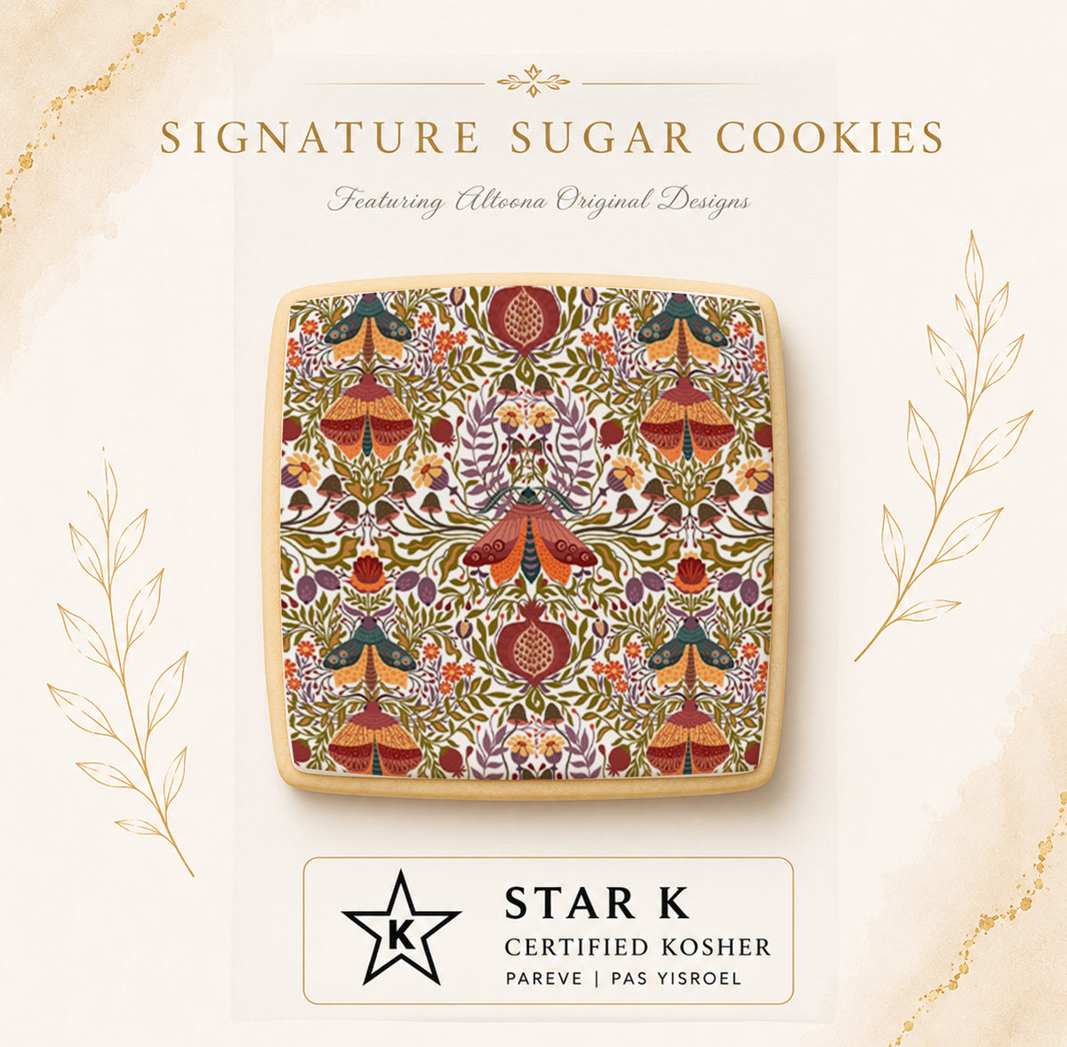 Vintage Pom Cookies | 12 Pack | Free Shipping