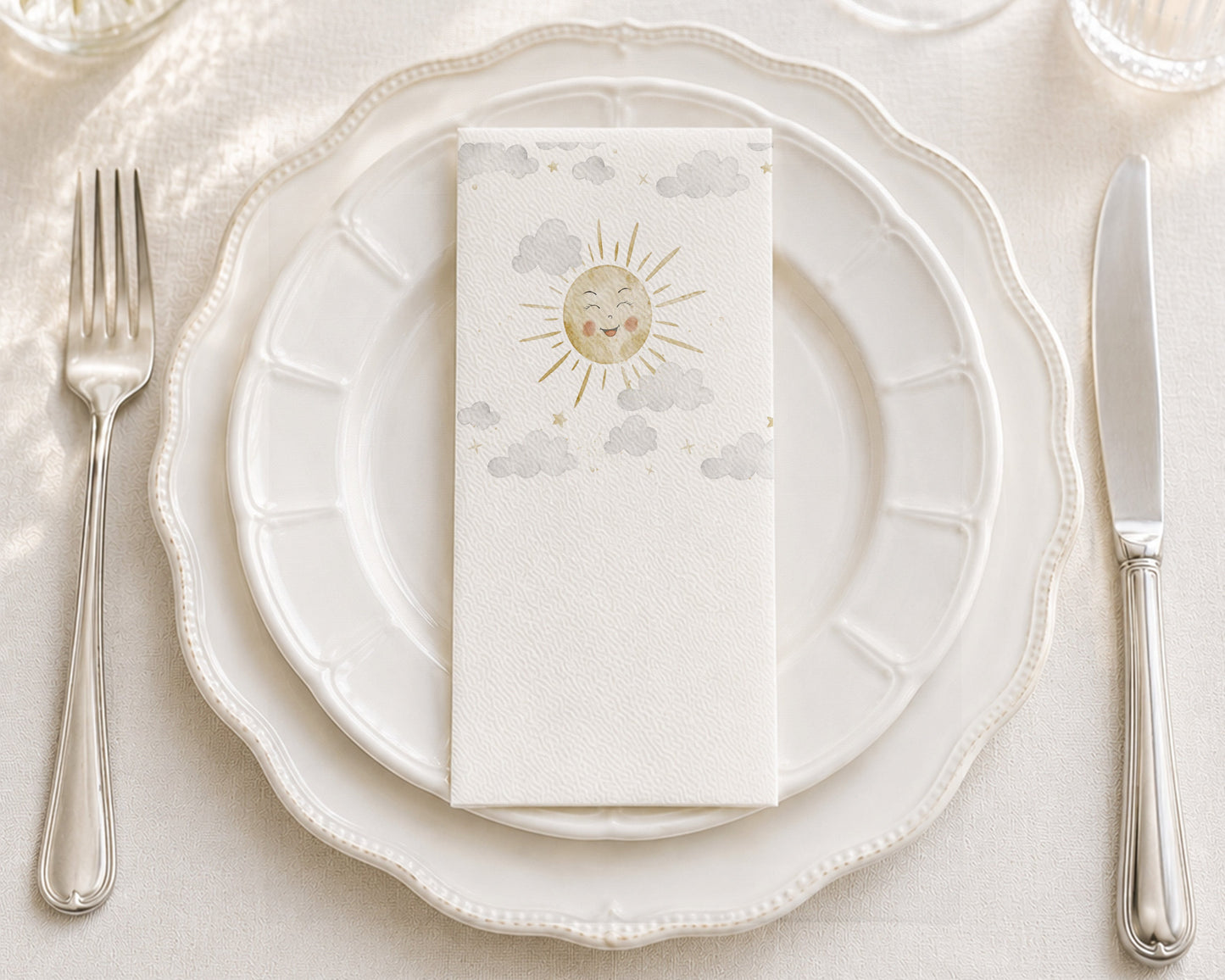 Warm Sun - Printed Guest Towel