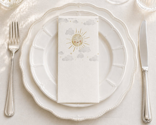 Warm Sun - Printed Guest Towel
