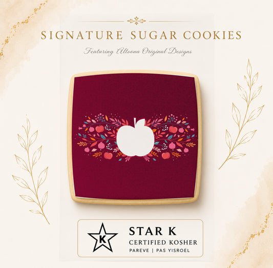 Cutout Apple Cookies | 12 Pack | Free Shipping