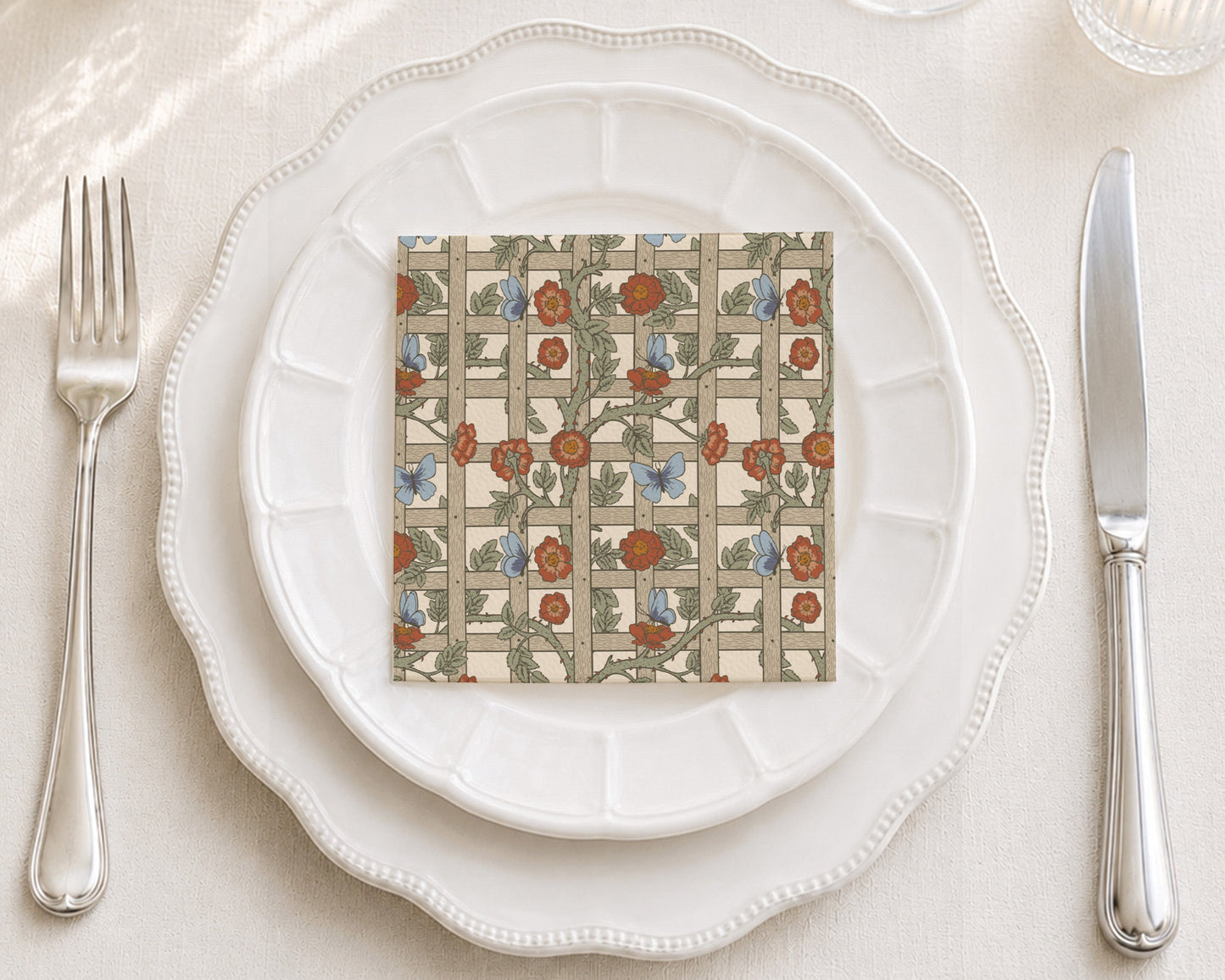 Climbing Garden Cocktail Napkin