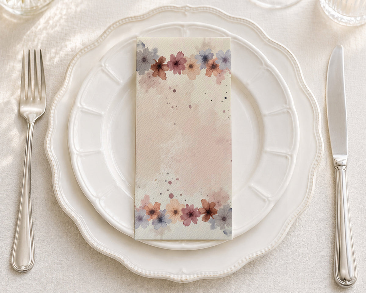 Delicate Blossoms - Printed Guest Towel