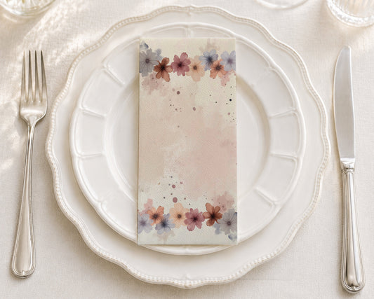 Delicate Blossoms - Printed Guest Towel