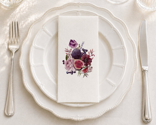 Fig Bouquet - Printed Guest Towel