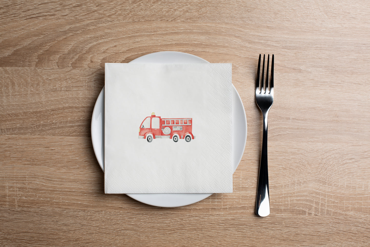 Fire Engine Cocktail Napkin