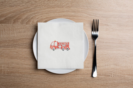 Fire Engine Cocktail Napkin