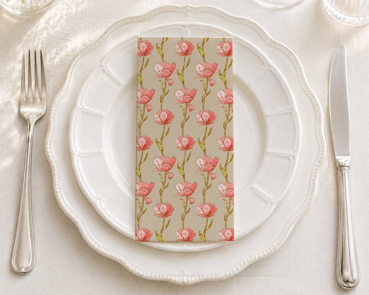 Gilded Floral - Printed Guest Towel