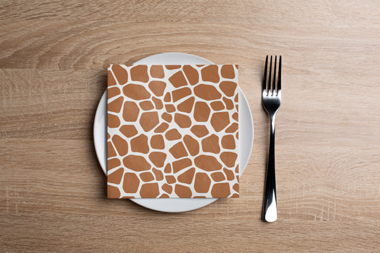 Giraffe Cocktail Napkin