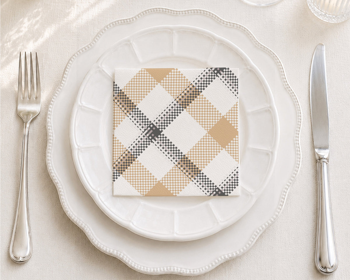 Glen Tweed Cocktail Napkin