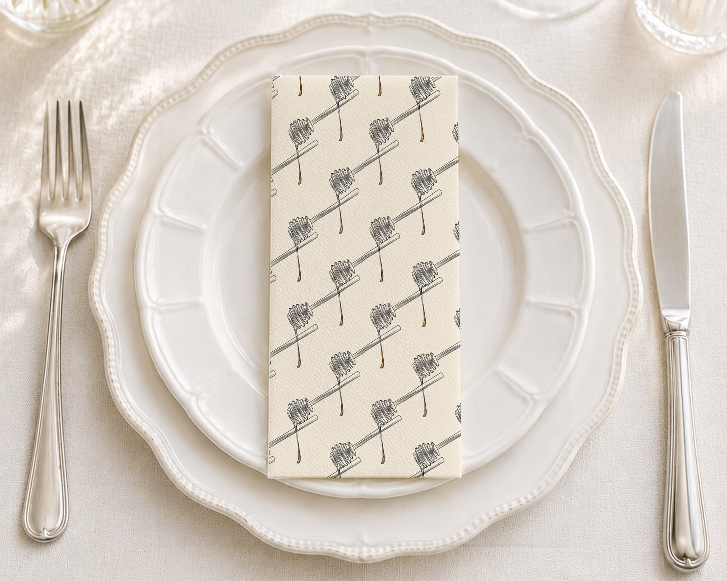 Honey Dippers - Printed Guest Towel