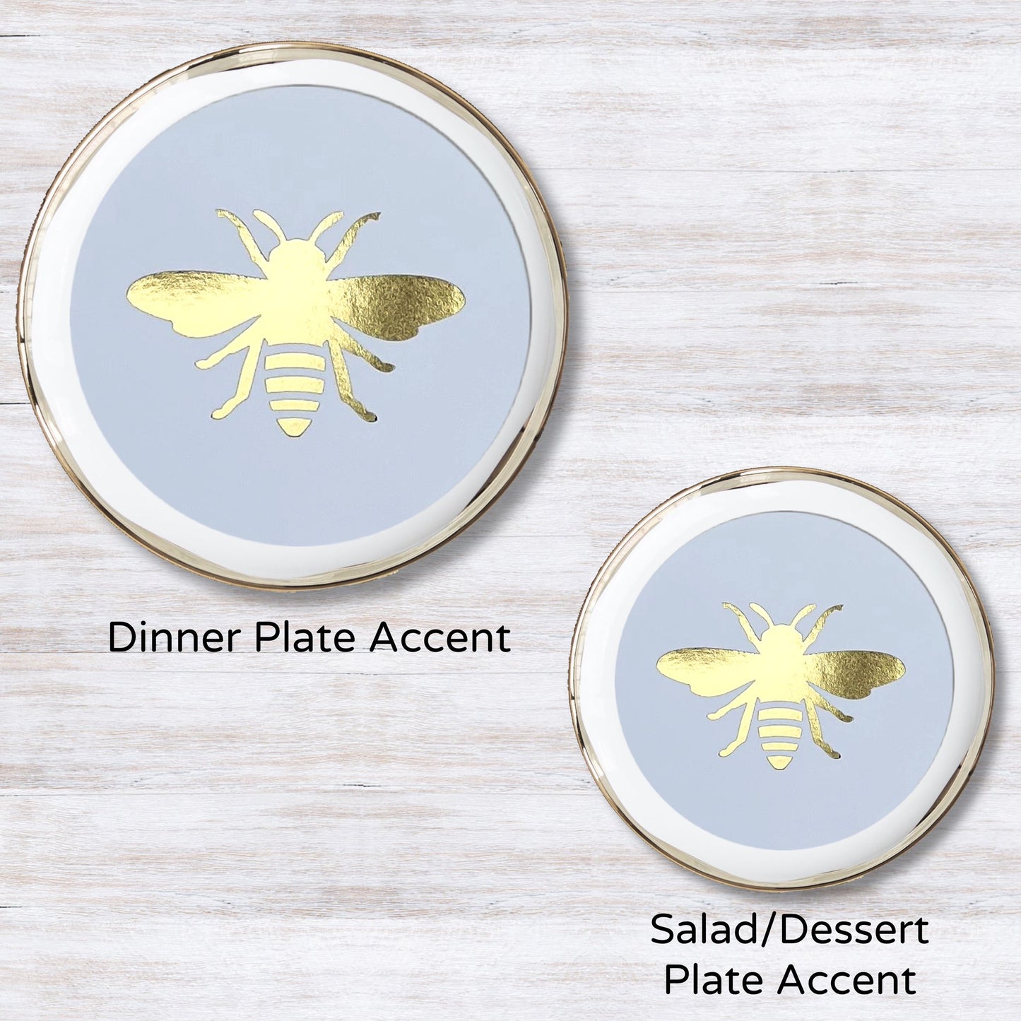 Foil Diamond Bee - Plate Accent