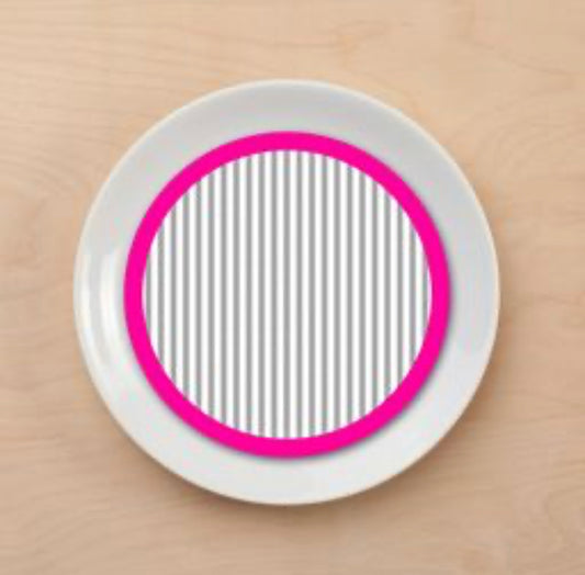Cotton Stripe (PINK) Plate Accent