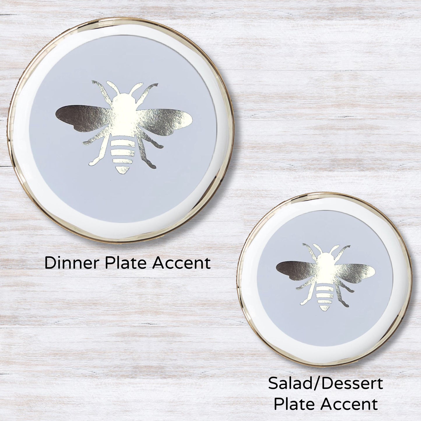 Foil Diamond Bee - Plate Accent