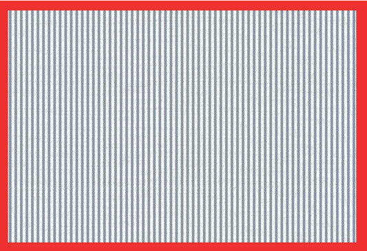 Cotton Stripe (RED) - Placemat