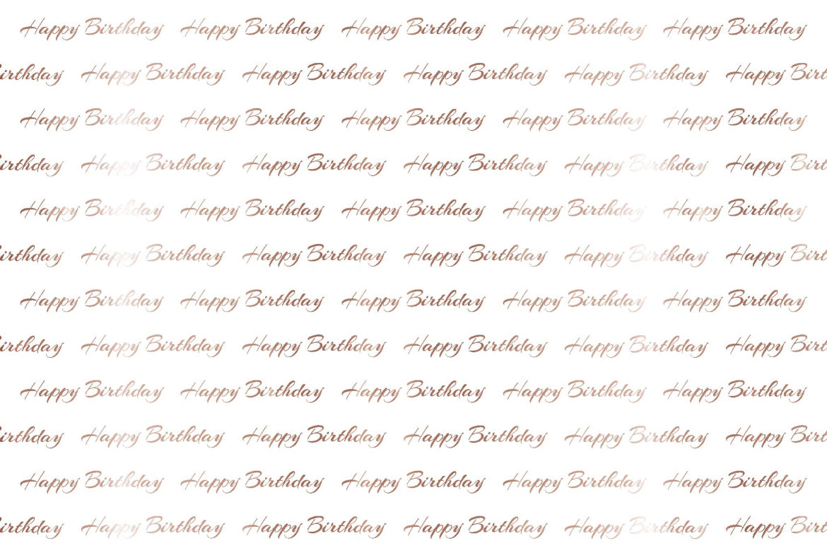 Foil Happy Birthday - Placemat