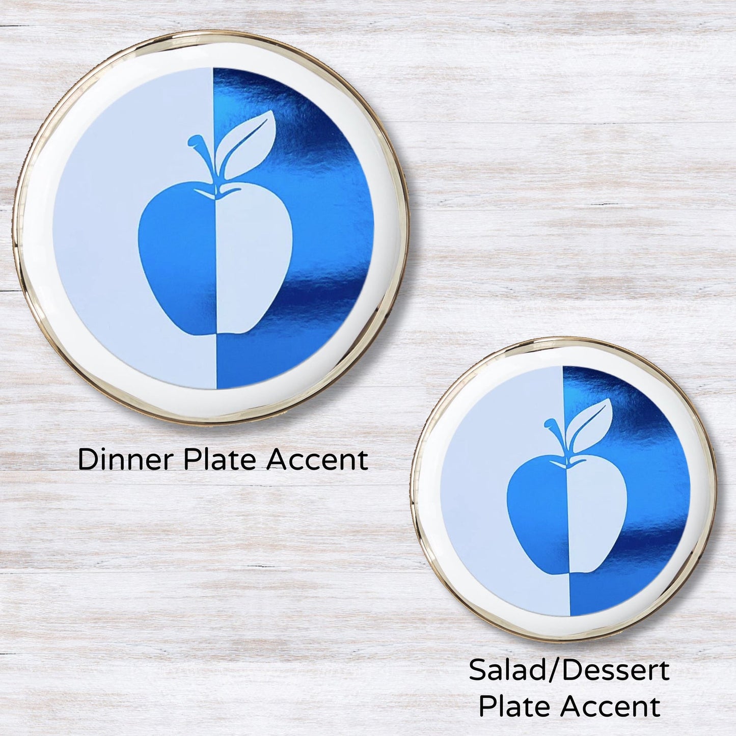 Foil Mondrian Apple - Plate Accent