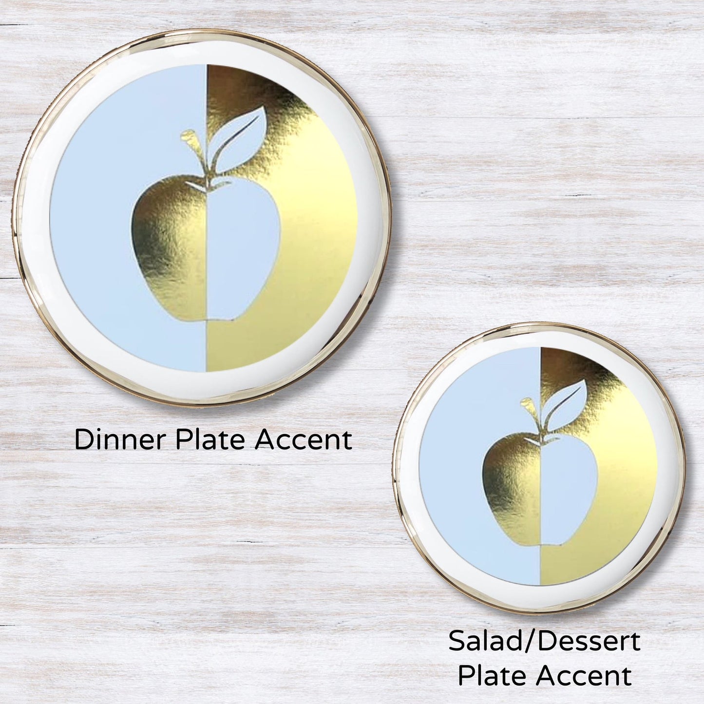 Foil Mondrian Apple - Plate Accent