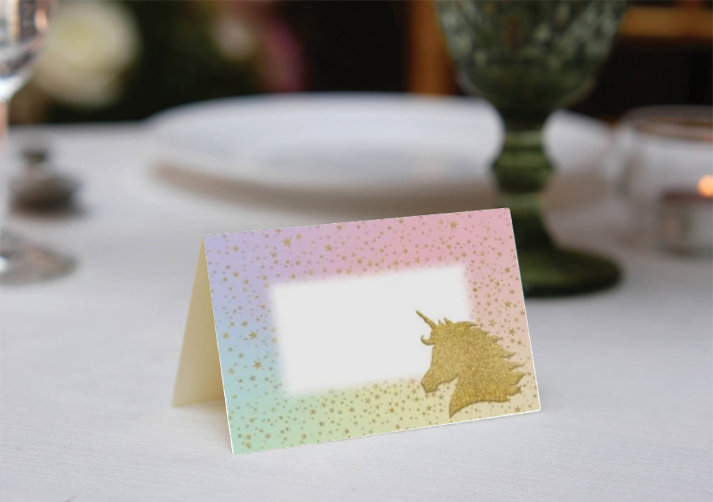 Unicorn Sparkle Place Cards