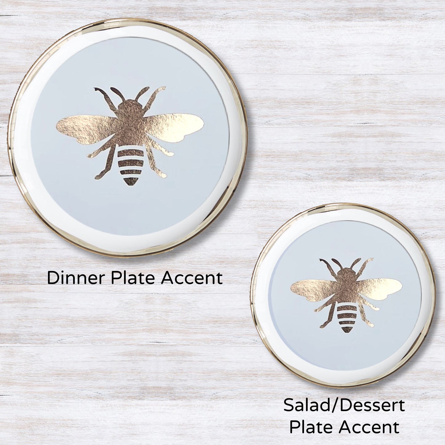 Foil Diamond Bee - Plate Accent