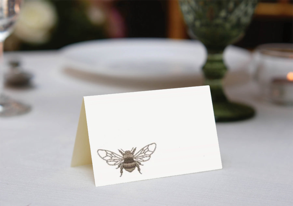 Humble Bumble Stripe Place Cards