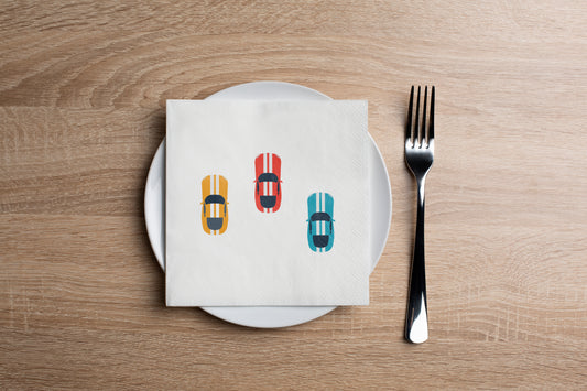 Racecar Cocktail Napkin