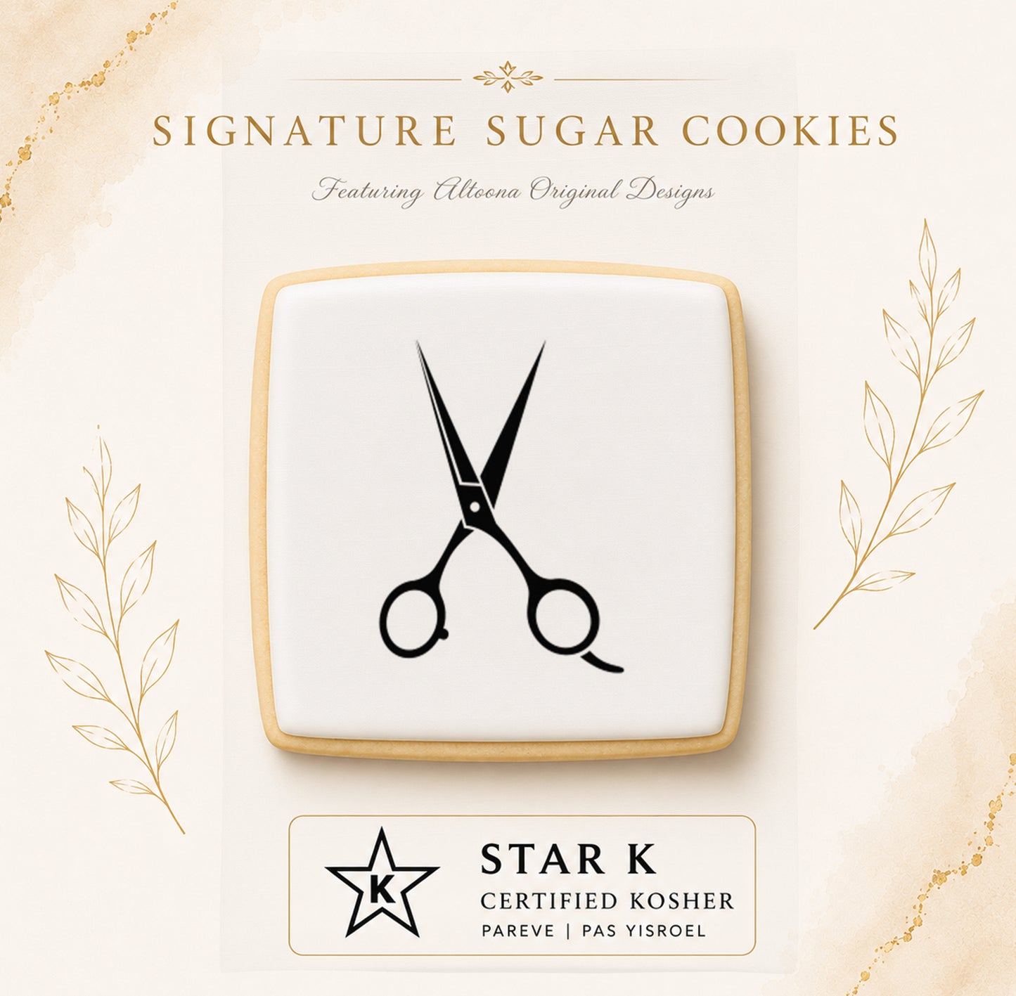 Scissors Cookie | 12 Pack | Free Shipping