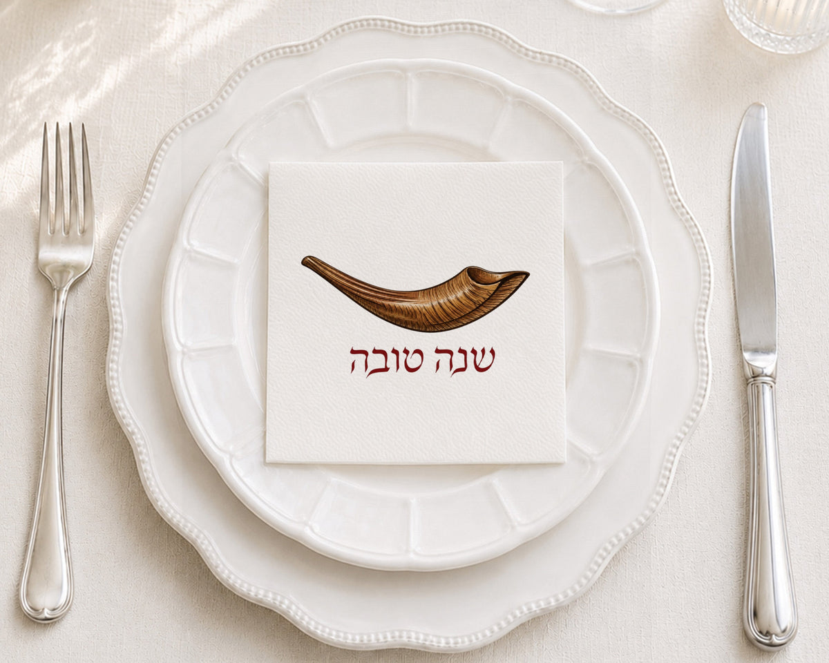 Shofar Cocktail Napkin