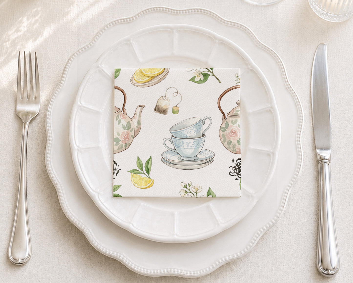 Tea Party Cocktail Napkin