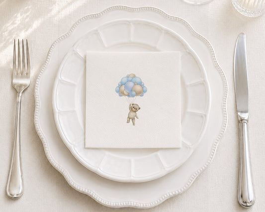 Teddy Blue Cocktail Napkin