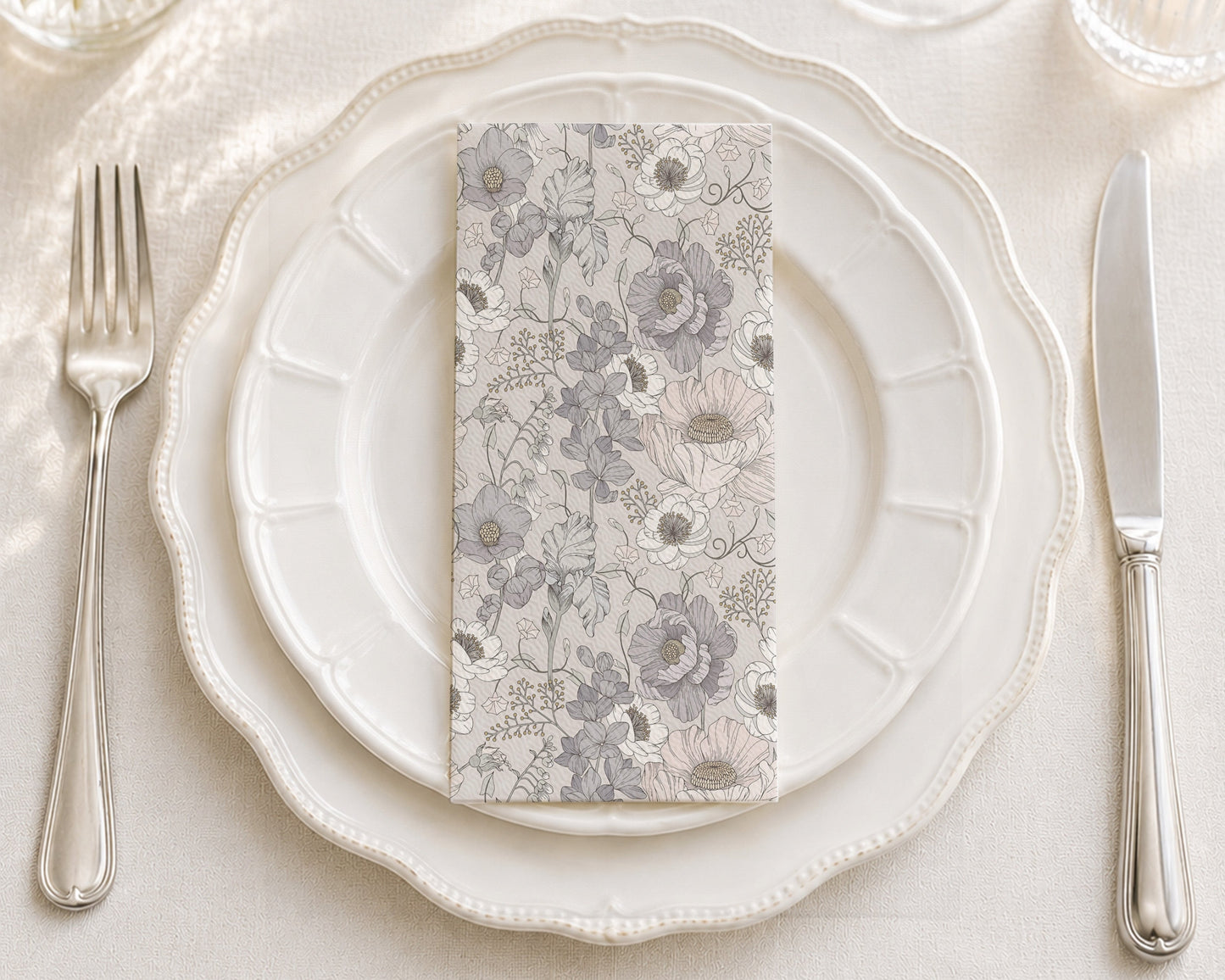 Timeless Botanicals - Printed Guest Towel