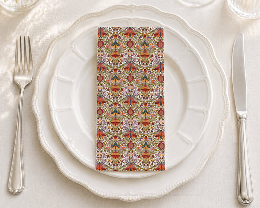 Vintage Pom Garden - Printed Guest Towel