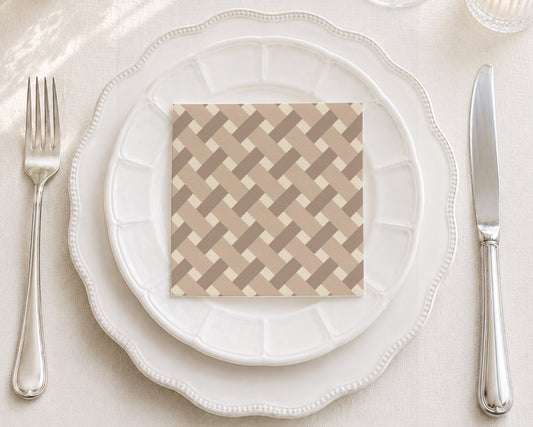 Weaving Stripes Cocktail Napkin